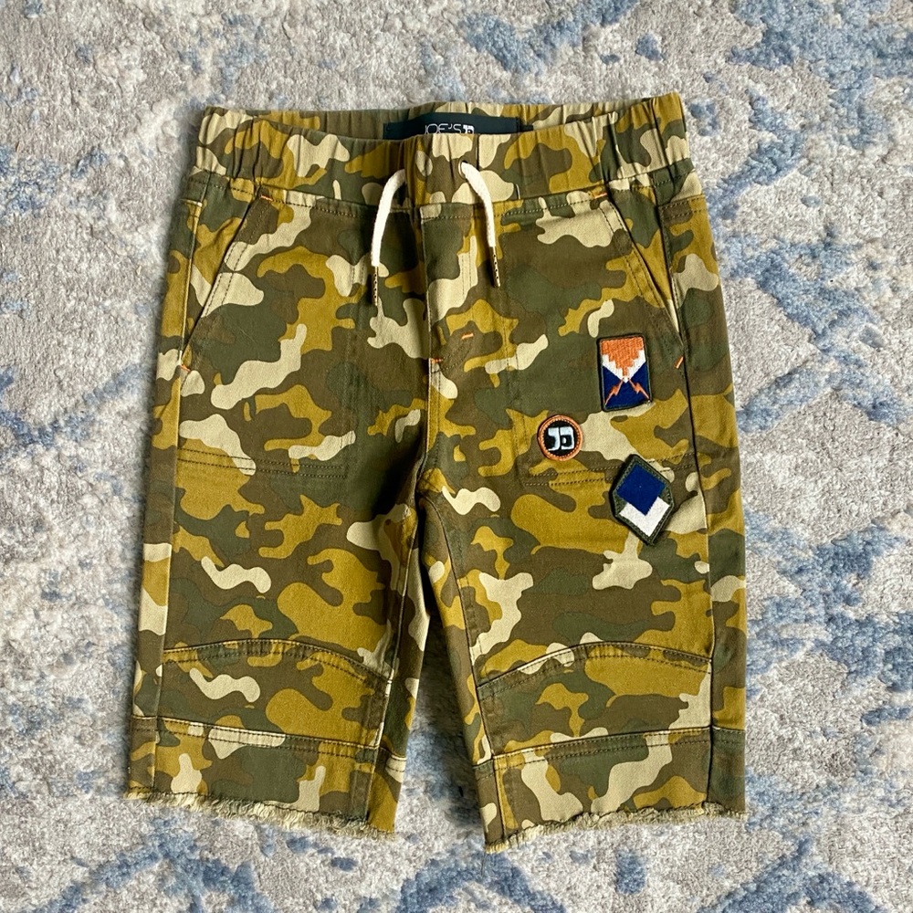 👀 NEW Joe's Jeans Green and Brown Camouflage Shorts Boys Size 6